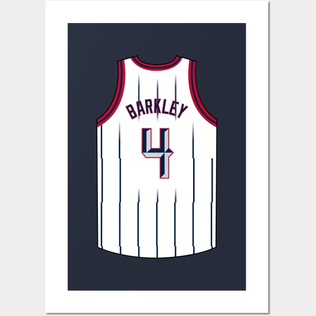 Charles Barkley Houston Jersey Qiangy Wall Art by qiangdade